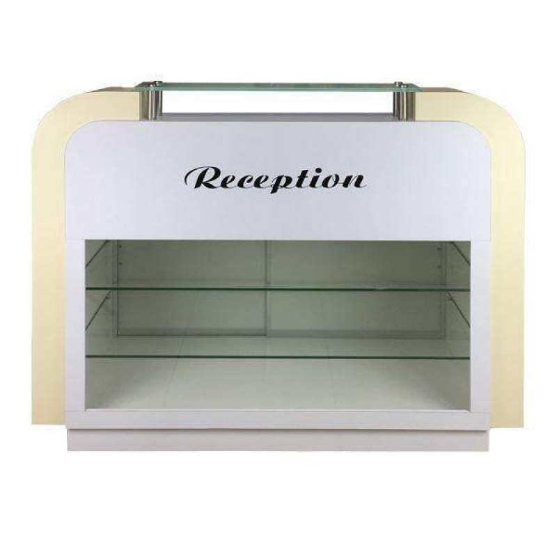 SPA Reception Desk, White.Beige, C-39 (NOT Included Shipping Charge)